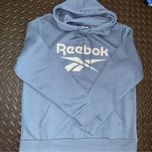NWT Reebok Men's sweatshirt Light Blue Hoodie pullover size L